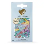 Lady Jayne Pastel Snagless Elastomer Elastics 2.5cm 50 Pack