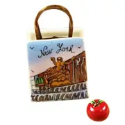 Rochard Limoges Peint Main Trinket Box New York Shopping Bag