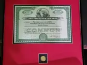 Coca-Cola 100th Shareholder Meeting Stock Certificate & Pin NIB (2 available)
