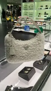 Prada Shearling Bag New With Tags- RRP$2,900 AUD