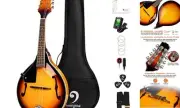 LEFT-HANDED Mandolin Musical Instrument, Acoustic 8 String Mandolin A Style