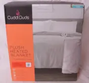 CuddlDuds plush heated blanket - twin - light gray (from Kohl's)