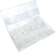 Healeved Long Length Nail Tips Pcs Full Cover Fake Nails Point Diy Manicure Kit for Occasions