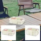 Divided Serving Tray with Lid and Handle 6 Compartment Snack Box Container Toiwx