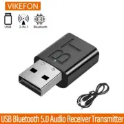 Bluetooth 5.0 USB Audio Adapter - 2-in-1 Receiver and Transmitter for Car and TV