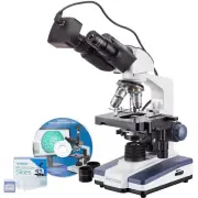 AmScope 40X-2000X LED Binocular Digital Compound Microscope +3D Stage+8MP Camera