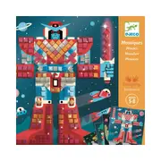 Djeco Space Battle Mosaic Kids/Childrens DIY Creative Craft Activity Kit 5y+