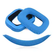 Geekria Earpad + Headband Compatible with Logitech G430 Headphones (Blue)