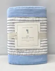 NEW Pottery Barn KIDS ABC Quilted STANDARD Sham~Blue Multi