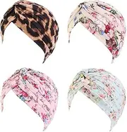 [Generic] Women's Cotton Turban Head Wrap Headwear Bonnet Hair Loss Hat Nightcap