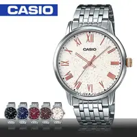 在飛比找momo購物網優惠-【CASIO 卡西歐】型男必備_不鏽鋼錶帶_羅馬數字_礦物玻