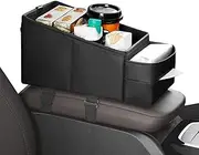 Car Storage Organizer Between Seats - Car Seat Organizer Front Seat | Automotive Organization for Truck Van Vehicle Road Trips Travel Outdoor Use