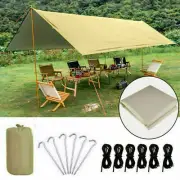 Camping Tent Tarp Hammock Shelter Waterproof Shade Cover Lightweight Rain Fly