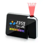 Led Alarm Projection Clock Thermometer Hygrometer Wireless Weather Station Alarm Clocks & Clock Radios