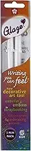 Sakura 38501 2-Piece Glaze 3-Dimensional Glossy Ink Pen Set, Gloss White