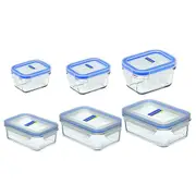 Glasslock Rectangle Tempered Glass Food Container - 1870mL