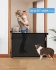 Veraste Retractable Baby GateMesh Baby Gate or Mesh Dog H-33'' / L 55''