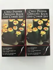 Chilli Pepper Grilling Rack and Corer Set 2 Set Bundle!!! Brand New In Box
