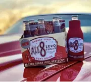 Ale 8 one Cherry Zero Flavored Soda! 6 Pack- Glass Bottles (KY) + Free Gift!