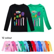 NumberBlocks Long Sleeve T-Shirt Kids Boys Girls Casual Cotton Tee Shirt Top