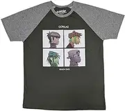 [Rock Off officially licensed products] Gorillaz Demon Days Raglan T Shirt