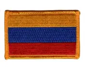 ARMENIA ARMENIAN FLAG PATCHES COUNTRY PATCH BADGE IRON ON EMBROIDERED