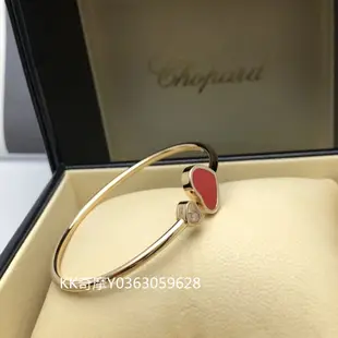 KK二手真品 CHOPARD 蕭邦 HAPPY DIAMONDS 18K玫瑰金鑽石手環 857482-5702 現貨