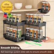 3 Packs Pull Out Spice Rack Organizer for Cabinet Slide Out Spice Racks