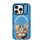 iPhone 16 Pro Impact Ring Stand Case MagSafe Compatible Cat