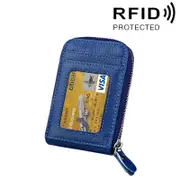 12-slot Leather Rfid Blocking Card Holder Wallet