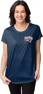FOCO Women's NFL Team Logo Ladies Fashion Tunic Top Shirt