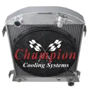 RC Champion 3 Row Radiator Chevy/Mopar Configuration,16" Fan - 1932 Ford Chopped (for: Ford)