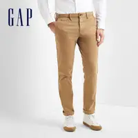 在飛比找蝦皮商城優惠-Gap 男裝 復古水洗彈力修身長褲-褐色(844062)