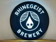 RHINEGEIST BREWERY LED BAR SIGN MAN CAVE GARAGE DECOR LIGHTED SIGN NEW