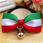 Choker Pet Dog Cat Bow Tie Collar Adjustable Cat Neck Bow with Bell Small Animal Accessories Pet Accessories (Color : Color 4, Size : S 15-30cm)