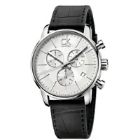 在飛比找樂天市場購物網優惠-送禮首選★Calvin Klein CK都市簡約計時皮帶腕錶