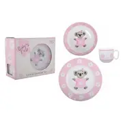 Marja Leena Koala Pink Babys First Ceramic Breakfast Set 2