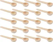BQLZR Mini Wooden Spoons for Salt and Spices 2.95"x0.94" Nature Wood Color Pack of 20