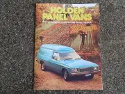 HOLDEN HX PANEL VAN BROCHURE INCL SANDMAN