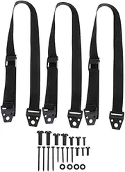 QUMIIRITY 3pcs Safety Strap Fixing Earthquake Strap Multifunctional Furniture Screen Earthquake Straps Anti Tip Furniture Anchors Adjustable Tv Strap Anti-Fall Tv Black Polyester