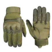 A Pair Touch Screen Military Tactical Airsoft Full Finger Gloves Hard Knuckle Outdoor