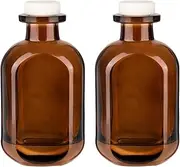 2 Pack 5oz/150ml Glass Reed Diffuser Bottles - Refillable Aromatherapy Storage Containers (Brown)