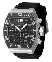 Invicta Pro Diver Chronograph GMT Date Black Dial Quartz 47282 100M Mens Watch