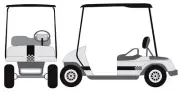 Checkered Flag Stripe Kit Golf Cart Decal Sticker EZ Go Club Car Yamaha HDK GEM