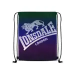 【LONSDALE 英國小獅】休閒/運動束口後背包- 漸層紫LD2127