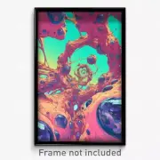 Art Poster - Bubbly Nest (Psychedelic Trippy Weird 11x17 Print)