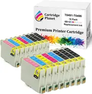 16 Pack (6BK,2C,2M,2Y,2LC,2LM) Compatible Ink for Epson T0491 T0492 T0493 T0494 T0495 T0496 for Epson Stylus Photo R210 R230 R310 R350 RX510 RX630 RX650