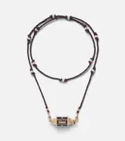 [Marie Lichtenberg] Marie Lichtenberg Knock on Wood 18kt gold locket necklace with diamonds One Size gold