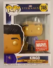 New Funko Pop Marvel Collectors Corp Eternals Kingo With Pop Protector