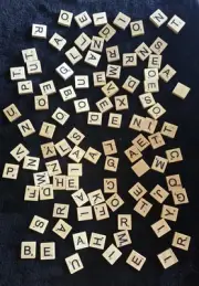 100 Aftermarket Scrabble Tiles